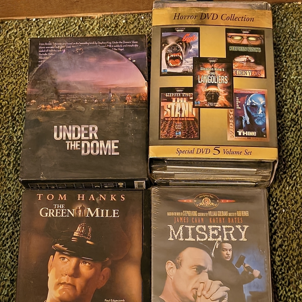 Mixed DVD Box Set Collection - The Green Mile, Misery, Under the Dome